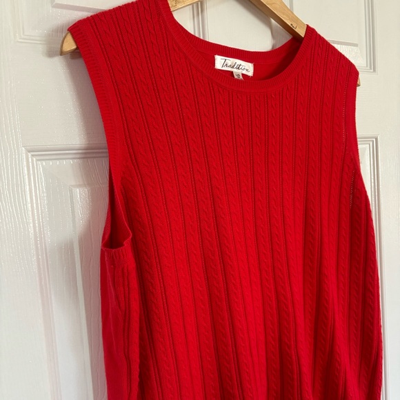 Red Sweater Vest - Picture 1 of 5